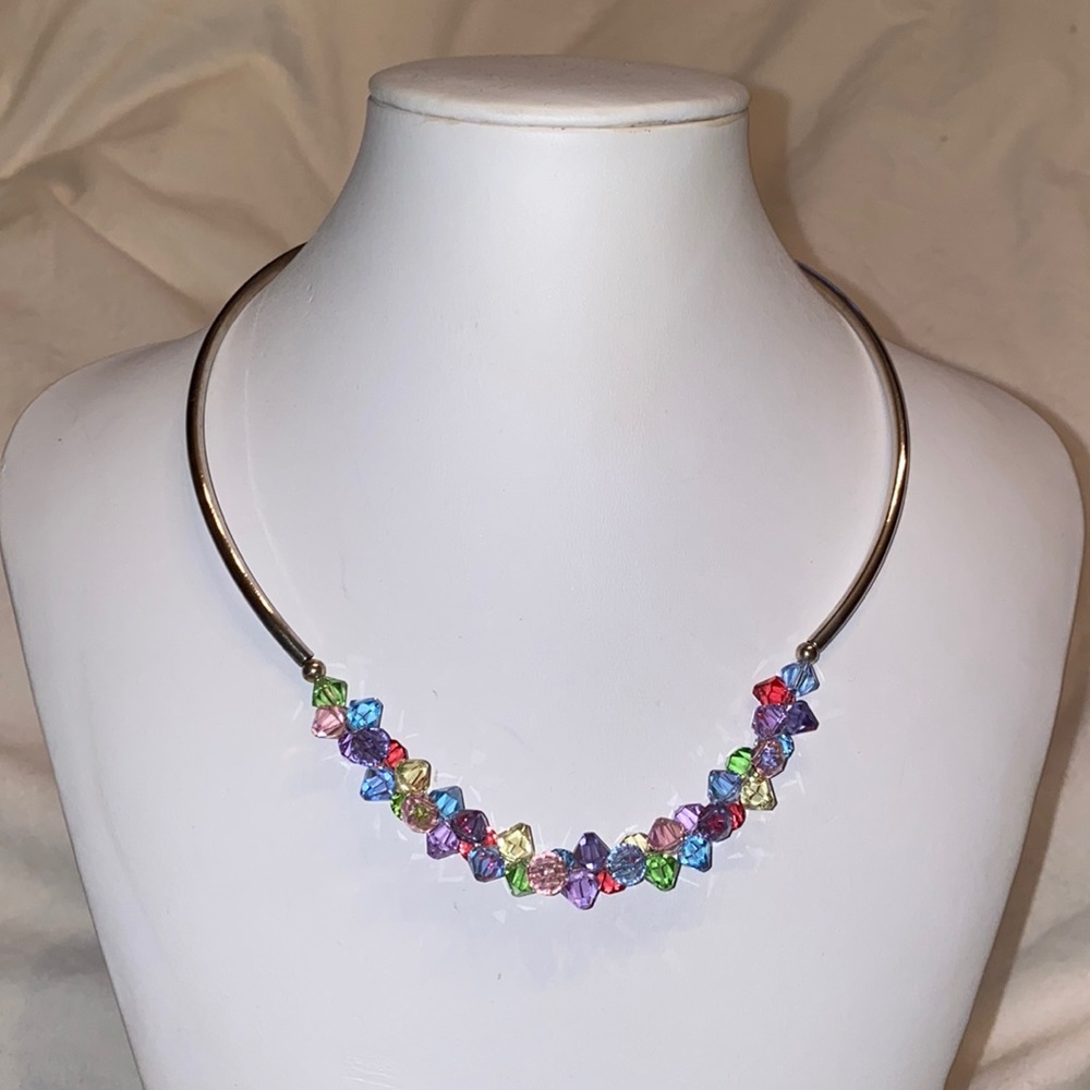 Swarovski and Sterling Necklace and Bracelet